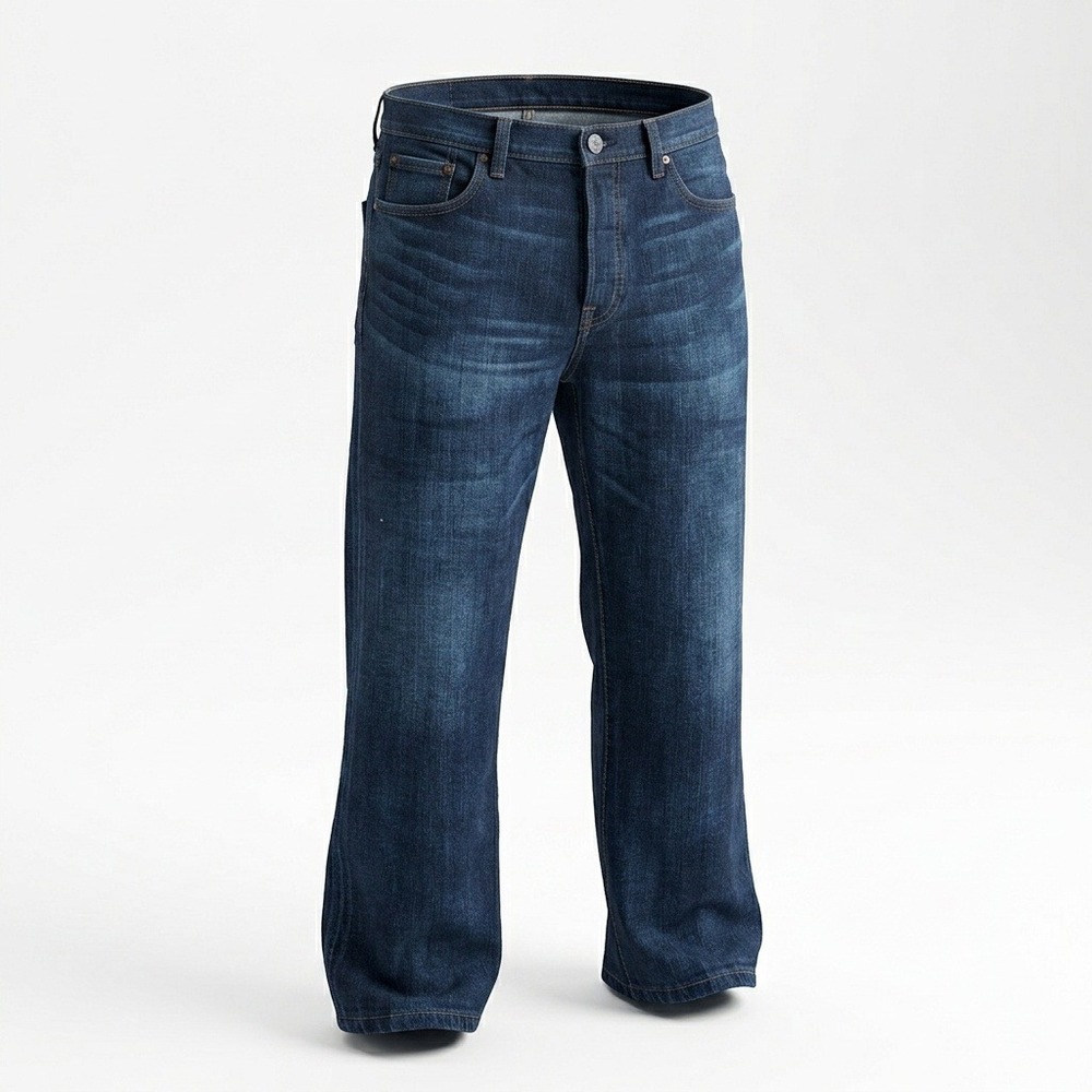 Lucky Brand 181 Mens Relaxed Straight Jeans W40x30‎ (Hemmed to 40x23) Dark Wash